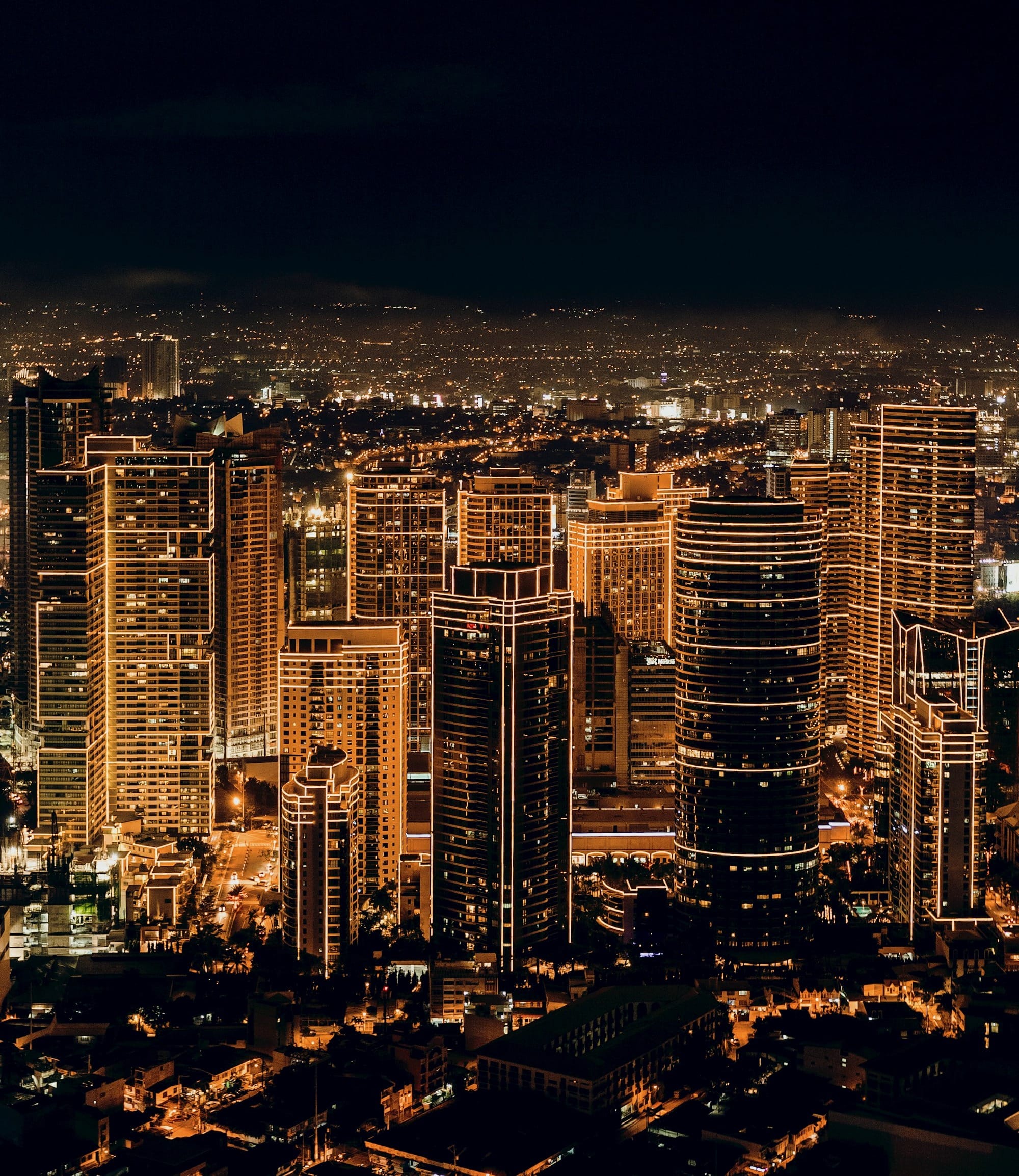 city buildings during night time